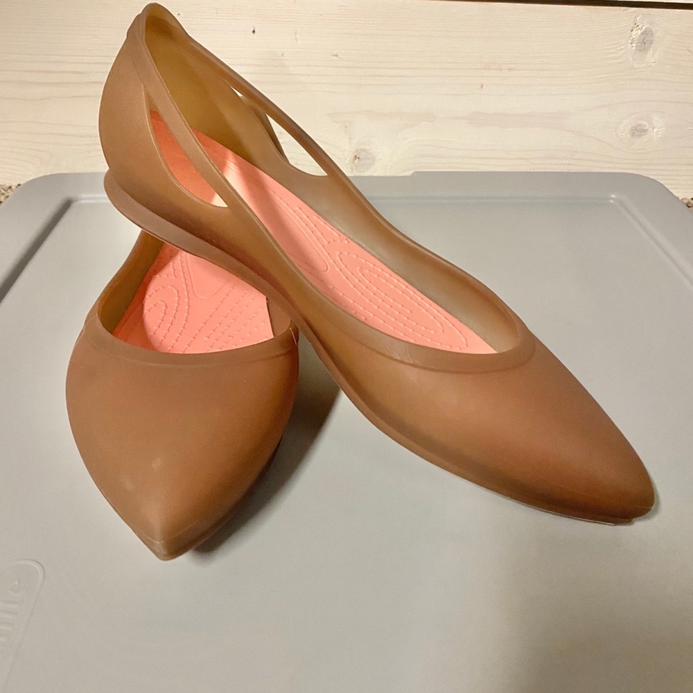 Crocs Rio Flats Bronze Size 10